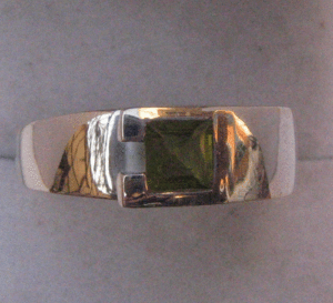 แหวนเงินสเตอร์ลิงทันสมัยสีโรสโกลด์และชุบทอง18K วัสดุโรเดียมและทองเหลืองทรงเรขาคณิต - Product Image 1