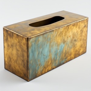 Boîte à mouchoirs en métal de luxe design, fabriquée à la main et durable, design personnalisable, style moderne pour des intérieurs esthétiques et un confort quotidien - Product Image 3