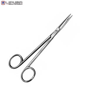 กรรไกรคุณภาพสูง ตรง 14 ซม. ใบมีดสแตนเลสทนทาน ด้ามจับสำหรับเครื่องมือแพทย์ ทันตกรรม และศัลยกรรม - Product Image 1