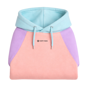 Cotton Candy Colorblock Dog Hoodie Soft Fleece Pet <b>Sweatshirt</b> With Hood Cozy Warm Pullover Winter Wear For Small Medium Dogs - Product Image 6