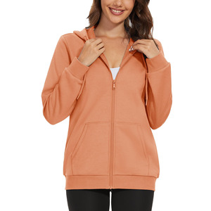 Vente en gros de sweats à capuche oversize pour femmes avec fermeture éclair, cordon de serrage, 100% coton, polaire technique, bas flexible, streetwear unisexe - Product Image 1