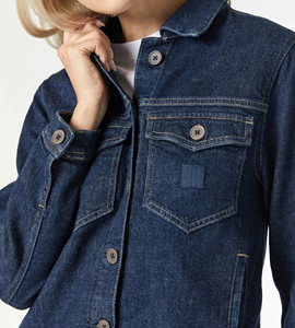 New Arrival 2025 Top Quality Women Denim Jacket Wholesale Price Long <b>Sleeve</b> Latest Fashion Women Denim Jacket - Product Image 3