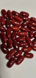 พลอยปะการังสีแดงอิตาลี รูปทรงวงรี สีเข้ม คุณภาพดี สำหรับทำเครื่องประดับ - Product Image 2