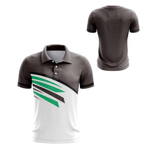 Polo de punto para hombre, bordado, de manga corta, transpirable, para golf, diseño de sublimación personalizado - Product Image 6