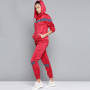 ชุดวอร์มแบบสวม Unisex XXL สีแดงเลือดหมู ผ้าฝ้ายฟลีซ 100% กางเกงวอร์มลำลอง เสื้อฮู้ดดี้ สกรีนโลโก้ได้ ชุดออกกำลังกายฤดูหนาวสีพื้น - Product Image 4