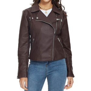 Chaqueta de Cuero de Alta Calidad para Mujer, Logotipo Personalizado, Chaqueta de Cuero para Mujer Más Vendida para Exteriores, Chaquetas de Cuero para Adultos - Product Image 5