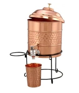 Tanque DE AGUA DE 2L medio martillado de cobre puro al por mayor de calidad superior a prueba de fugas sin BPA Apto para lavavajillas regalo Unisex - Product Image 1