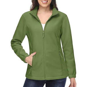 Veste en polaire légère pour femmes, à fermeture éclair intégrale, douce et chaude, à manches longues, avec poches, pour l'hiver, vente en gros - Product Image 3