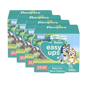 Culottes d'apprentissage Pampers - Easy Ups Garçons & Filles Bluey - Taille 4T-5T, 104 unités toutes tailles - Product Image 1