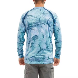 Poliéster de alta calidad UPF50 + protector solar UV secado rápido transpirable manga larga rendimiento pesca camisa - Product Image 2