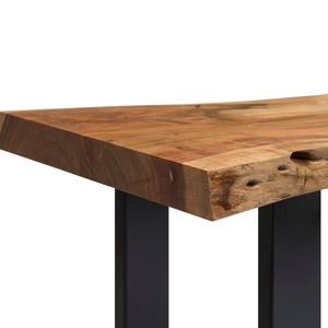 Metal and Solid Wood <b>Bench</b> Modern Indoor and <b>Outdoor</b> Furniture for Home Living Room <b>Outdoor</b> Garden <b>Storage</b> <b>Bench</b> Made in India - Product Image 2