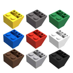 20pcs 2x2 Reverse Slope MOC for Lego Moc Brick Rooms Construction Toy <b>Building</b> <b>Block</b> Bricks <b>Set</b> ABS Plastic 1x1 Size - Product Image 1