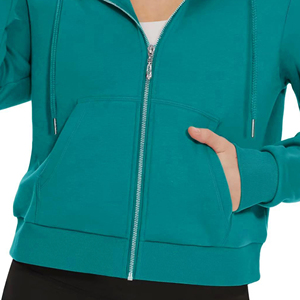 Pas Cher Vente en Gros Logo Personnalisé Pull Polaire Hommes Draw String 100% Coton Polaire Fermeture Éclair Sweats à Capuche pour Femmes - Product Image 2
