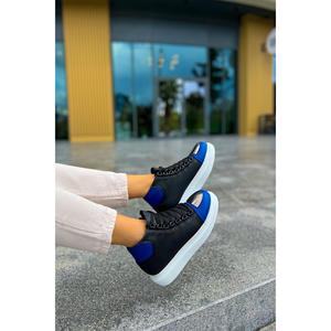 Bartiniavm Ch267 Gbt Roma Mirror Bottes Femme Noir/Sax Bleu - Product Image 3