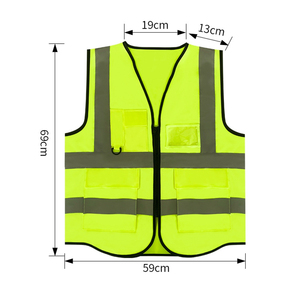 Ropa DE SEGURIDAD reflectante personalizada con múltiples bolsillos, chaleco de construcción, chaleco reflectante de alta visibilidad, chaqueta de tráfico, chaleco de seguridad - Product Image 2