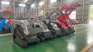 Mini Tracked Skid Steer <b>Loader</b> with 25hp Kubota Diesel Engine and Mulcher Attachment - Product Image 3