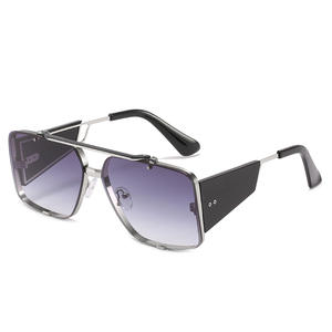 2025 Trendy <b>Oversized</b> Metal <b>Sunglasses</b> Fashion Luxury <b>Sunglasses</b> for Women Men Custom <b>Sunglasses</b> Design - Product Image 5