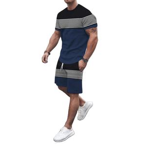Chándal deportivo informal de algodón para hombre, transpirable, camisa de manga corta de color sólido y pantalones cortos de lana, conjuntos para verano - Product Image 3