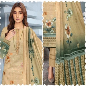 Vestidos de Verano de Moda AF para Mujer, Conjunto de 3 Piezas, Bordado Tradicional Pakistaní, Salwar Kameez, Sin Arrugas, Largo hasta la Rodilla, Rungrez - Product Image 2