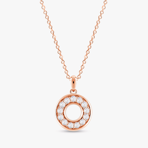 Collier pendentif halo rond éclatant avec diamant de laboratoire de 1,00 carat serti en or massif 14 carats pour cadeau d'anniversaire de mariage F-VS - Product Image 3