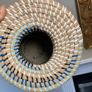 แจกันสานจากหญ้าทะเลทำจากวัสดุที่เป็นมิตรต่อสิ่งแวดล้อมสำหรับตกแต่งบ้านและตกแต่งโต๊ะอาหาร - Product Image 2