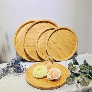 Ensemble d'assiettes rondes classiques assiettes à dîner en bois vaisselle en bois de bambou ensembles de vaisselle marque privée accepter - Product Image 6