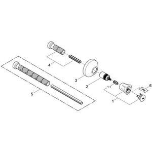 Conjunto de válvula oculta superior Grohe Costa Mark Red EBT 20-80mm para accesorios de baño y sanitarios para GROHE Chr - Product Image 4