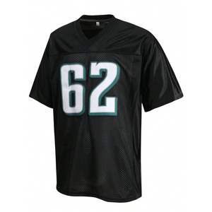 Camiseta Deportiva Retro con Malla de Orificios de Ventilación, Fabricación OEM, Parche/Nombre Personalizado Cosido, para Fanáticos del Fútbol Americano, 100% - Product Image 2