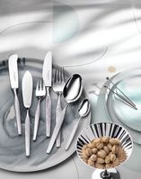 Ensemble de couverts en acier inoxydable texturé côtelé élégant et luxueux, style ultra moderne minimaliste, cuillère, fourchette, couteau de qualité supérieure, ensemble de vaisselle
