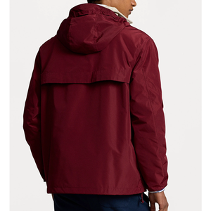 Custom Printed Hooded <b>Pullover</b> Windbreaker <b>Jackets</b> for Winter Hot Price Front Logo Positioning - Product Image 2