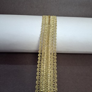 High Quality Golden Silver Trimmings Elegant vintage lace trim Metallic lace trim for bridal High-quality fashion decoration - Product Image 1