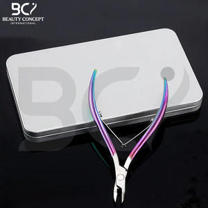 Coupe-cuticules en acier inoxydable, coupe-ongles à large ouverture, lame courbée - Outils de manucure professionnels durables pour les doigts/des orteils - Product Image 6