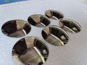 Disques ronds vierges plaqués argent en acier inoxydable de 3 pouces avec clous pour la fabrication de ceintures en cuir, la sellerie, les sacs et les accessoires – Vente en gros - Product Image 2