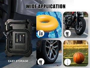 44-Piece prim yol yardımı kiti 12V taşınabilir kompresör Jumper kabloları ilk yardım kiti kar küreği acil işık-ce - Product Image 3