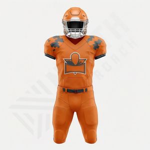 ชุดเสื้อฟุตบอลอเมริกันแบบขายส่ง ไซส์ XXL XXXL สำหรับทุกเพศ แบบดั้งเดิม ปรับแต่งได้ พิมพ์ลายแบบซับลิเมชั่น ชุดขาสั้นสำหรับเด็ก ชุดทีมสำหรับการแข่งขัน - Product Image 1