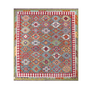 พรมกิลิม ไมมานา อัฟกานิสถาน ขนาด 283 x 253 ซม. พรมปูพื้นและชุดพรม - Product Image 1