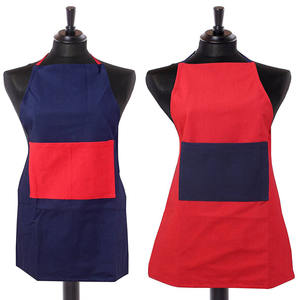 High Quality 100% Cotton Chef Kitchen <b>Cooking</b> <b>Apron</b> Sleeveless Solid Design Reusable and Washable-Custom Logo Set of 2 - Product Image 3