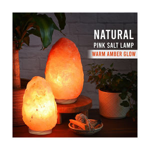 Nouveau Design Air Purifier Décoration Sel de l'Himalaya Lave Forme Naturelle de l'Himalaya Lampes au Sel Rose - Product Image 6
