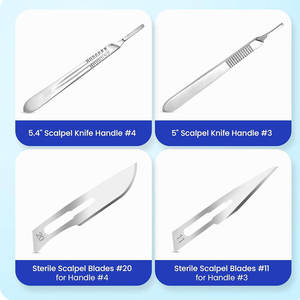 Kit d'instruments chirurgicaux médicaux pour la dissection et la suture en chirurgie mineure, pour usage manuel, dissection vétérinaire par SurgiRight - Product Image 5