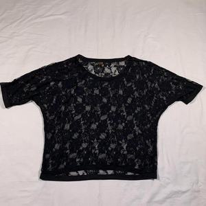 Nouveau T-shirt pour femme en maille transparente de haute qualité, manches longues, imprimé léopard bleu, léger, transparent, coupe ajustée - Product Image 1