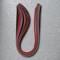 Bandes de papier de quilling multicolores en plusieurs couleurs assorties, idéales pour les projets scolaires d'art et d'artisanat