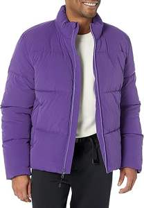 เสื้อแจ็คเก็ต2025แขนยาวสำหรับผู้ชายเสื้อแจ็คเก็ตขนเป็ดคอตั้งสำหรับฤดูหนาวโลโก้ด้านหน้า - Product Image 4