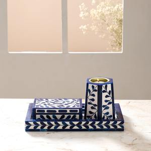 Ensemble de plateaux à bakhoor en incrustation d'os de luxe, conçu pour une décoration intérieure élégante avec de magnifiques détails sculptés et un matériau durable - Product Image 6