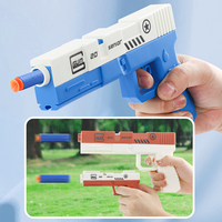 Pistolet à balles souples en plastique Pistolets Jeu de tir électronique Air Blaster Pistolet à fléchettes en mousse à balles souples