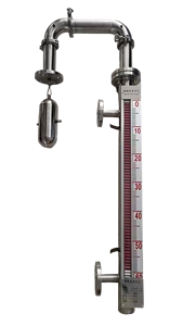 مقياس مستوى عائم ميكانيكي من سبائك الألومنيوم بدقة 0.5٪، نطاق 0-3000 مم، مؤشر مستوى السوائل للخزانات بتثبيت علوي مع سلك توجيه - Product Image 3