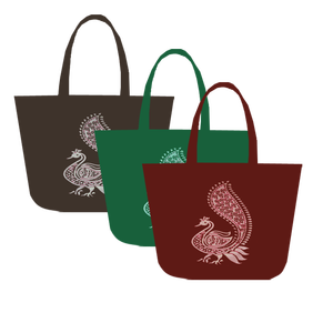 Heavy Duty Expandable Folding Tote Fashion Printing Canvas Shopping <b>Bag</b> Manufactured in West Bengal - Product Image 5