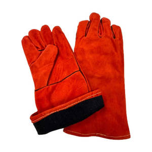 Gants en cuir de qualité supérieure, longs, à doigts entiers, pour la sécurité, couleur unie, décontractés, pour les sports de plein air, durables, écologiques - Product Image 4