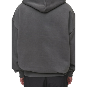 Sweat-shirts à capuche unisexes surdimensionnés en polaire pour homme, de haute qualité, avec logo personnalisé brodé, écologiques, en coton lourd 100% - Product Image 5