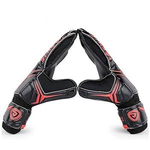 Gants de gardien de but en cuir au design personnalisé entièrement orange néon avec poignée en latex haute visibilité matériau en caoutchouc SP Branding - Product Image 1