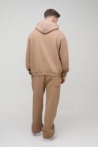 OEM Survêtement d'hiver de haute qualité pour hommes Vêtements de rue personnalisés Couleur unie 100% coton surdimensionné respirant réversible - Product Image 4